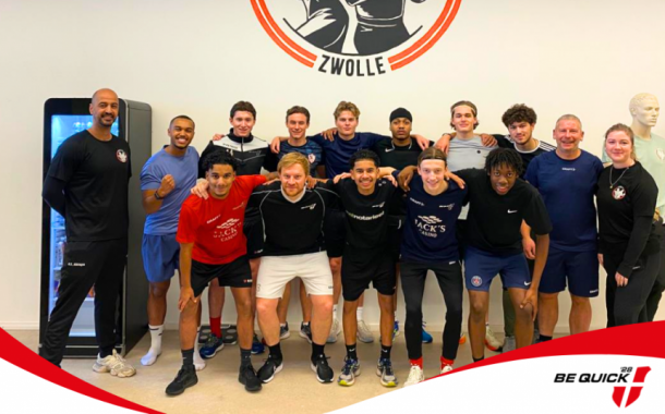 Het 2e Elftal van Be Quick '28 in de Ring bij “Boxing Club Zwolle